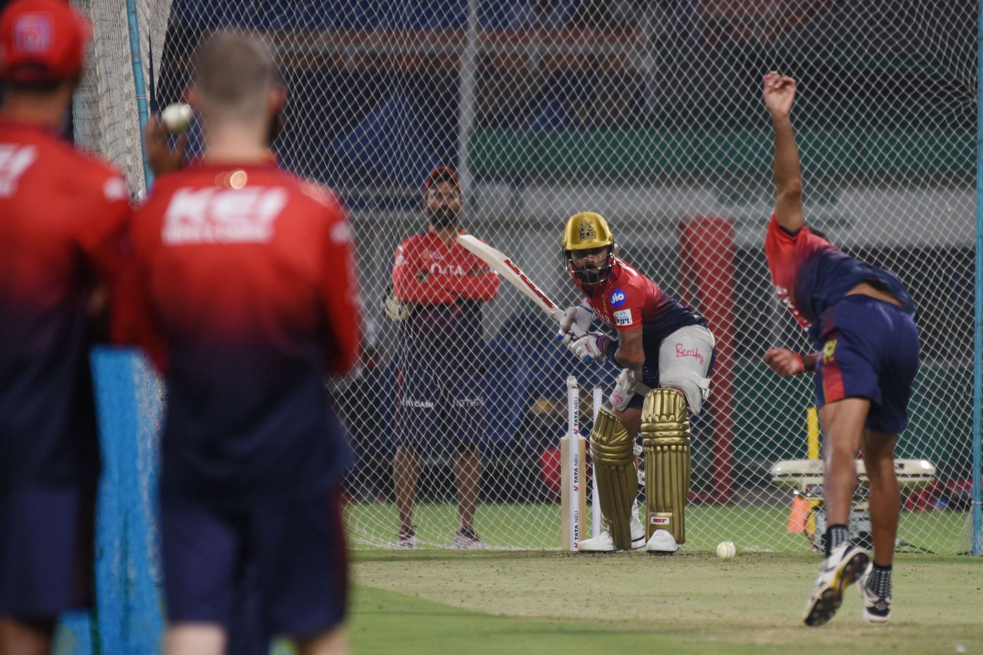 RCB practicing ahead of their season opener against Kolkata Knight Riders at the Eden Gardens on Saturday - Source: Getty